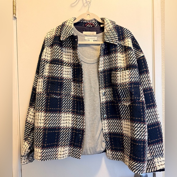 Scotch & Soda Navy and Cream Textured Jacket - Picture 5 of 6